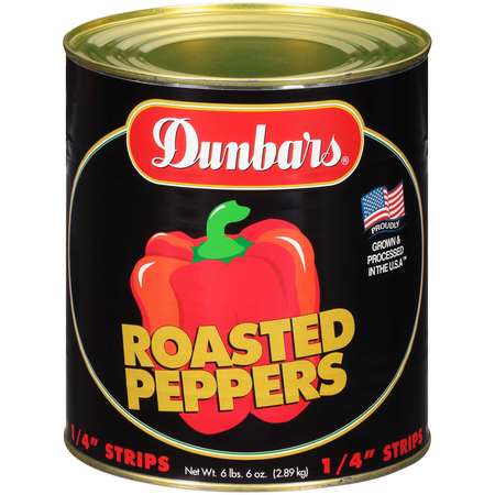 DUNBAR Dunbar Strip Fire Roasted Red Pepper 102 oz., PK6 01055603060001